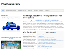 Tablet Screenshot of pooluniversity.org